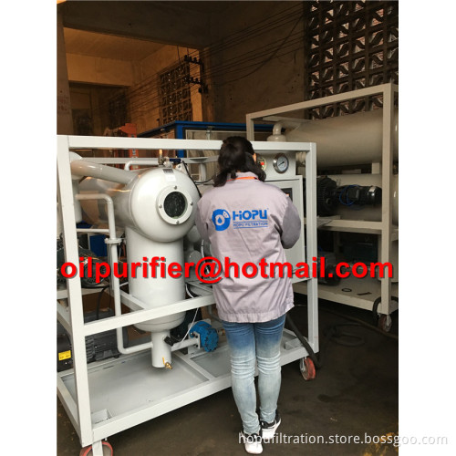 Single stage Transformer Oil Purifier machine, low vacuum insulation oil treatment plant